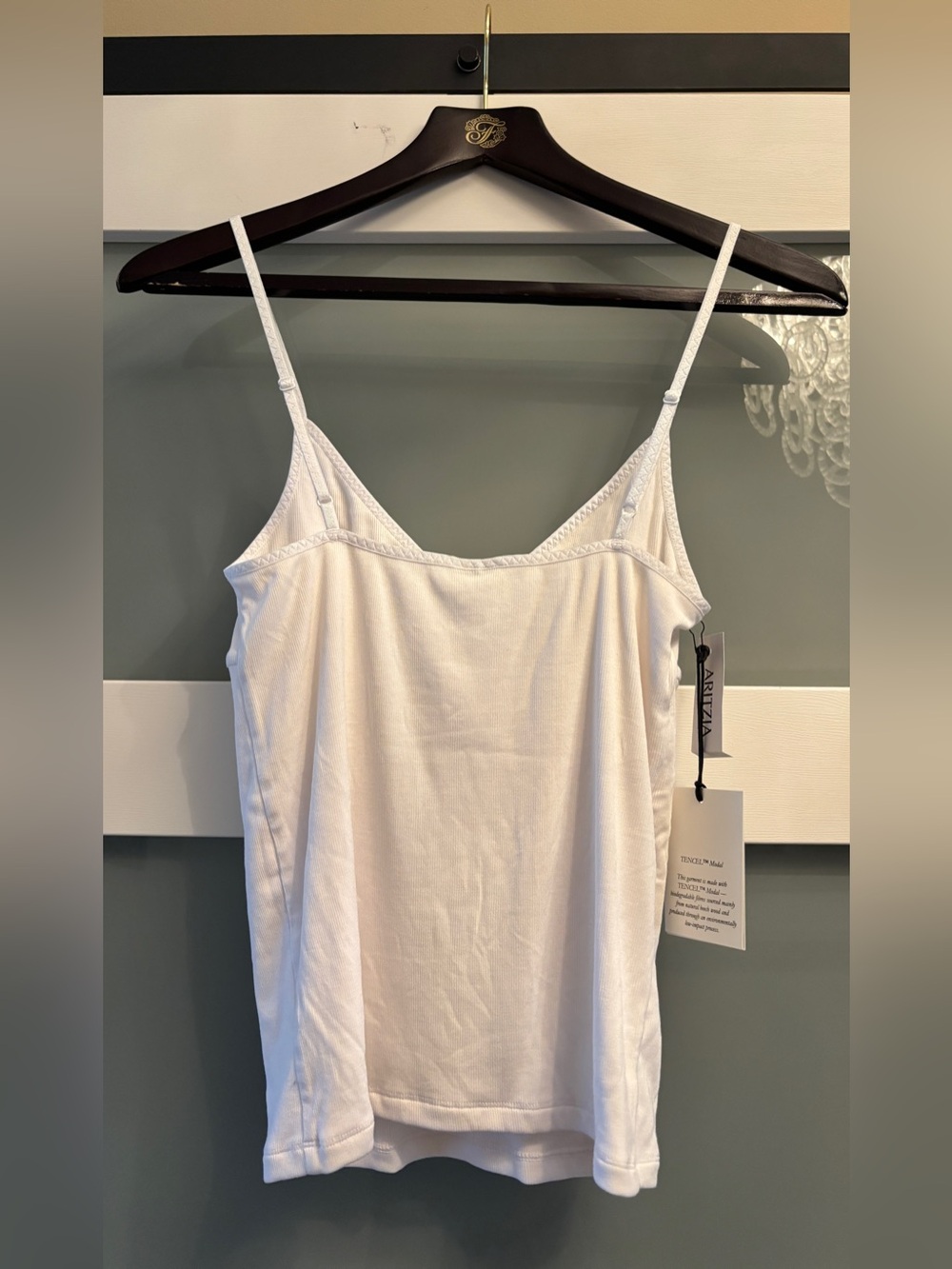 Aritzia Sunday Best Sargasso Ribbed Cami Tank Size Small New NWT - Picture 2 of 2